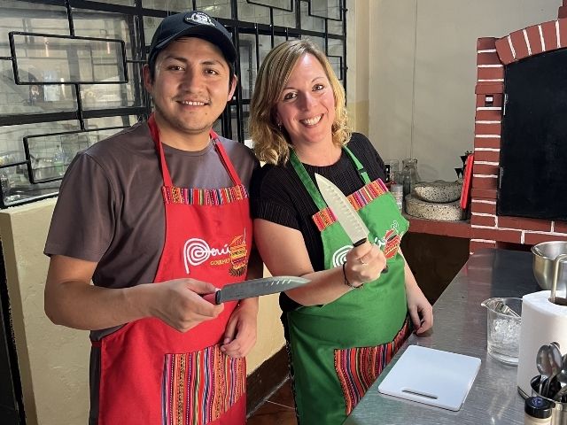 Peru Lima Kookworkshop Nicole en Edson Chef