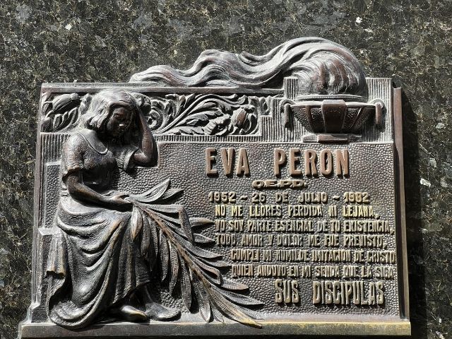 Buenos Aires Argentinie Recoleta Cementerio Eva Peron