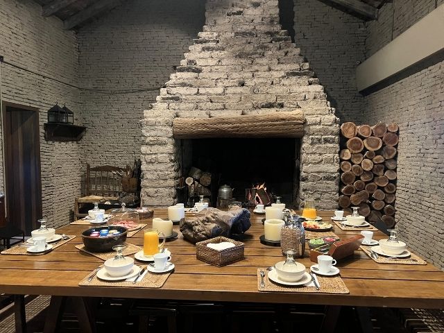 Pampa Argentinië estancia La Bamba ontbijt