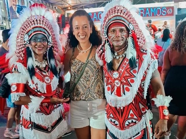 Tessa in Brazilië Carnaval