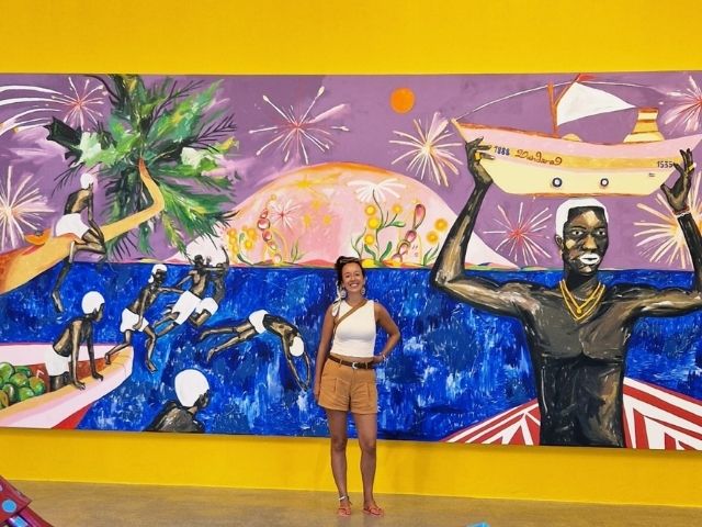 Tessa in Brazilië Streetart